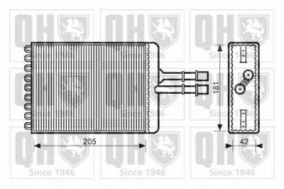 QUINTON HAZELL qhr2100 -  Теплообменник, отопление салона